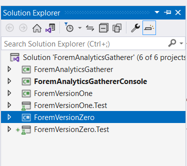 solution explorer