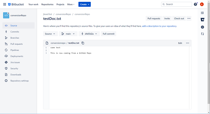 BitBucket updated